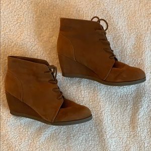 Madden Girl Brown Suede Wedges
